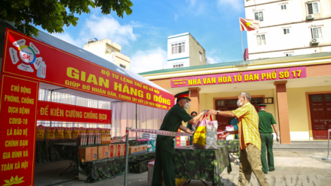 Gian hàng 0 đồng ấm tình quân dân (25/8/2021)