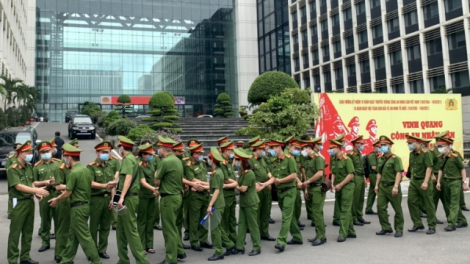 Cục cảnh sát Quản lý hành chính về TT-XH xuất quân hỗ trợ các tỉnh phía Nam (22/8/2021)