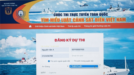 Cuộc thi trực tuyến tìm hiểu Luật cảnh sát biển Việt Nam (20/09/2021)