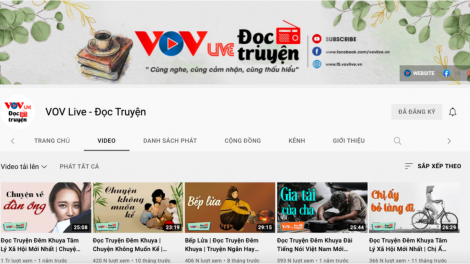 Kênh VOV Live – Đọc truyện đạt nút bạc YouTube với hơn 100 nghìn lượt theo dõi (04/09/2021)