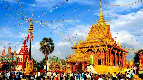 Không khí chuẩn bị lễ hội của đồng bào dân tộc Khmer (12/10/2023)