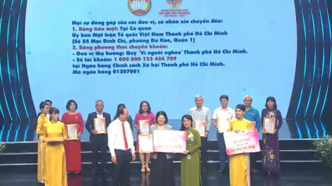 TP.HCM tiếp nhận hơn 44 tỷ đồng ủng hộ Quỹ Vì người nghèo (31/10/2023)