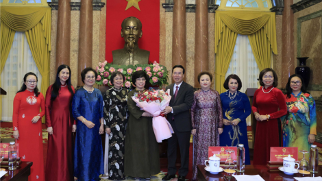 Chủ tịch nước Võ Văn Thưởng gặp mặt Hiệp hội nữ doanh nhân Việt Nam (5/10/2023)