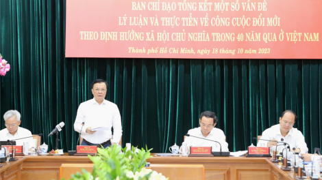 Thực tiễn 40 năm đổi mới ở TP.HCM đã bổ sung, hoàn thiện lý luận về con đường đi lên CNXH (18/10/2023)