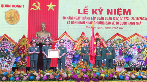 Quân đoàn 1 Kỷ niệm 50 năm ngày truyền thống, đón nhận Huân chương bảo vệ Tổ quốc Hạng Nhất (17/10/2023)