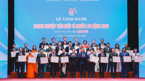 Vinh danh 64 Doanh nghiệp tiêu biểu vì người lao động (29/10/2023)