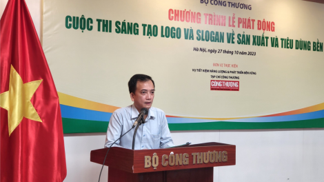 Bộ Công Thương phát động Cuộc thi “Sáng tạo logo và slogan về sản xuất và tiêu dùng bền vững” (27/10/2023)