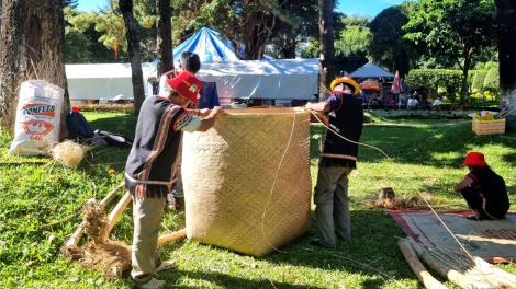 Xuất hiện “chiếc gùi tre khổng lồ” tại Festival văn hóa cồng chiêng Gia Lai (14/11/2023)