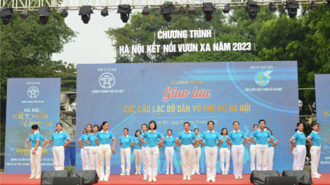Giao lưu các câu lạc bộ dân vũ phụ nữ Hà Nội năm 2023