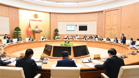 Thủ tướng Phạm Minh Chính chủ trì phiên họp Chính phủ chuyên đề về XDPL Tháng 11/2023 (17/11/2023)