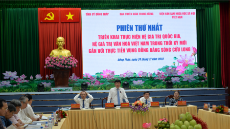 Giữ gìn, phát huy các hệ giá trị, góp phần phát triển bền vững vùng Đồng bằng sông Cửu Long (24/11/2023)