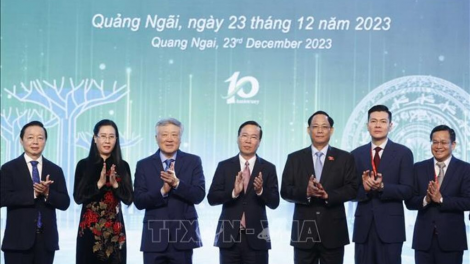 THỜI SỰ 12H TRƯA 23/12/2023: Chủ tịch nước Võ Văn Thưởng dự lễ kỷ niệm 10 năm thành lập khu công nghiệp VSIP Quảng Ngãi.