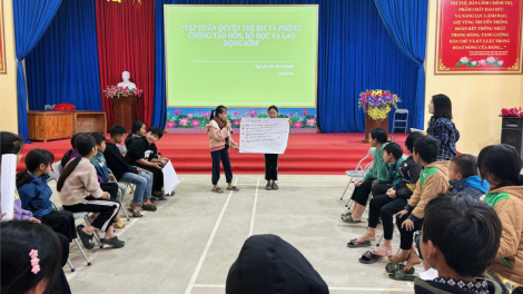 Quỹ Vì Tầm vóc Việt hỗ trợ nâng cao nhận thức về quyền trẻ em cho các em nhỏ Lào Cai (18/12/2023)