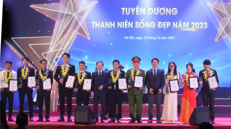 Tuyên dương 20 Thanh niên sống đẹp năm 2023 (12/12/2023)