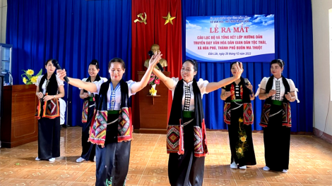Truyền dạy văn hóa dân gian dân tộc Thái tại Đắk Lắk (28/12/2023)