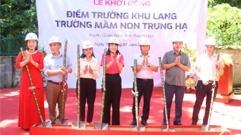 Quỹ Vì tầm vóc Việt xây mới điểm trường Khu Lang cho trẻ em nghèo tại Thanh Hoá (15/07/2023)