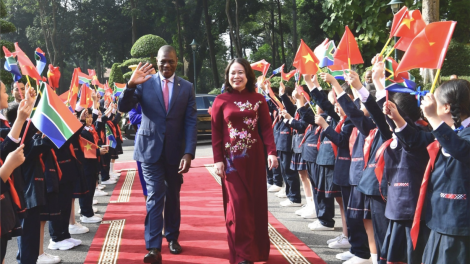 Phó Chủ tịch nước Võ Thị Ánh Xuân hội đàm với Phó Tổng thống CH Nam Phi Paul Mashatile (14/12/2023)