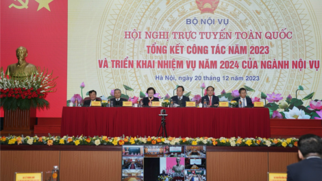 Phó Thủ tướng Trần Lưu Quang dự Hội nghị tổng kết ngành Nội vụ năm 2023. (20/12/2023).