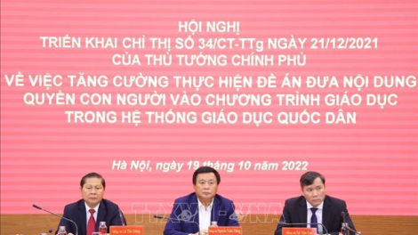 Đẩy mạnh giáo dục quyền con người trong hệ thống giáo dục quốc dân (08/12/23)