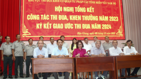 Khối cơ quan Tư pháp các tỉnh miền Tây Nam Bộ thực hiện các phong trào thi đua đạt hiệu quả, chất lượng (9/12/2023)