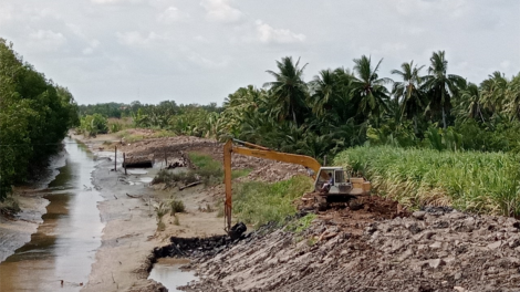 Sóc Trăng ứng phó mặn xâm nhập (23/2/2023)
