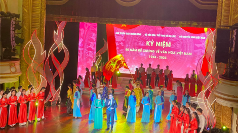 Dấu ấn chương trình nghệ thuật kỷ niệm 80 năm ra đời Đề cương về văn hoá Việt Nam (1/3/2023)