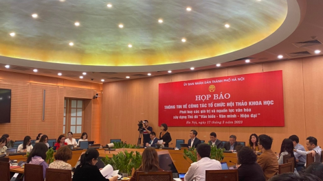 300 nhà khoa học, chuyên gia văn hoá sẽ tham gia Hội thảo xây dựng Thủ đô “Văn hiến - Văn minh - Hiện đại”(18/3/2023)