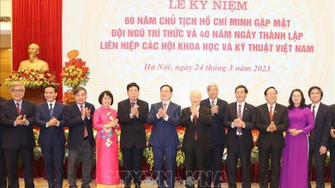 THỜI SỰ 12H TRƯA 24/3/2023: Tổng Bí thư Nguyễn Phú Trọng dự Lễ kỷ niệm 60 năm Chủ tịch Hồ Chí Minh gặp mặt đội ngũ trí thức và 40 năm Ngày thành lập Liên hiệp các hội Khoa học và kỹ thuật Việt Nam