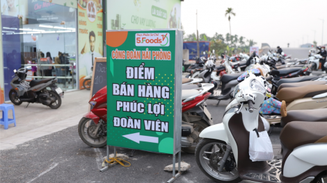 Hải Phòng: “Ki-ôt phúc lợi đoàn viên” phục vụ công nhân các KCN (5/3/2023)