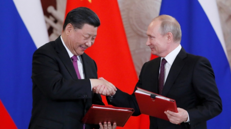 Tổng thống Nga Putin gặp Chủ tịch Trung quốc Tập Cận Bình (20/3/2023)