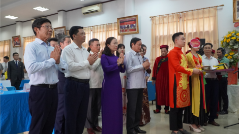 Long trọng lễ Giỗ Tổ Hùng Vương tại Lào (29/4/2023)
