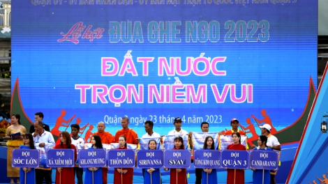 Sôi nổi lễ hội đua ghe ngo lần đầu tiên của TP.HCM (23/4/2023)