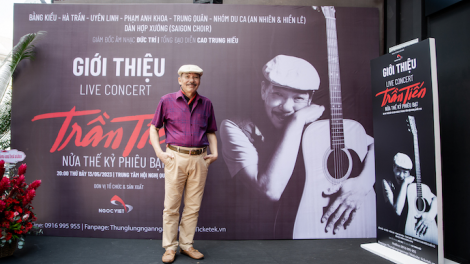 Nhạc sĩ Trần Tiến vè concert Nửa thế kỷ phiêu bạt sắp diễn ra (30/4/2023)