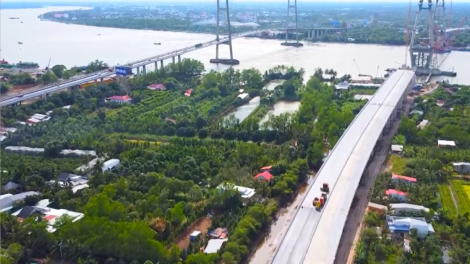 Cao tốc Mỹ Thuận - Cần Thơ đẩy nhanh tiến độ để đưa vào sử dụng cuối năm nay (26/4/2023)