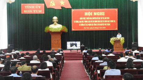 Tỉnh ủy Kon Tum sinh hoạt chính trị, tư tưởng về tác phẩm của Tổng Bí thư Nguyễn Phú Trọng (24/4/2023)