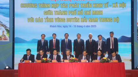 TP Hồ Chí Minh hợp tác 5 lĩnh vực trọng tâm với các tỉnh Duyên hải Nam Trung bộ (15/4/2023)