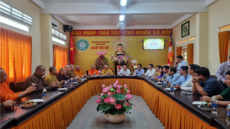 Lãnh đạo tỉnh Vĩnh Long thăm, chúc mừng Đại lễ Phật đản năm 2023 (30/5/2023)