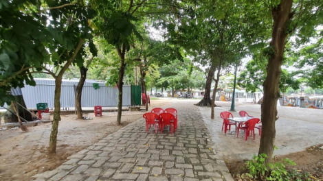 Tái diễn tình trạng lấn chiếm công viên Trịnh Công Sơn (Huế) làm quán nhậu (14/5/2023)