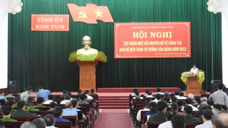 Kon Tum: Tập huấn công tác bảo vệ nền tảng tư tưởng của Đảng năm 2023 (29/5/2023)