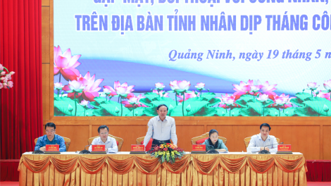 Lãnh đạo tỉnh Quảng Ninh đối thoại với công nhân lao động (19/5/2023)
