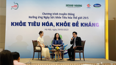 Ngày sức khỏe tiêu hóa thế giới: 70% hệ miễn dịch cơ thể nằm ở đường ruột (29/05/2023)