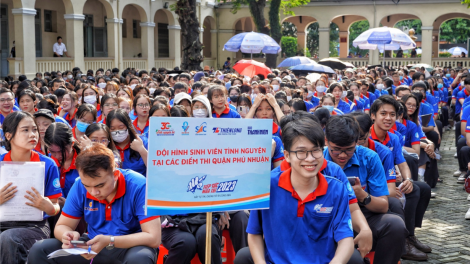 TP HCM: Hơn 3.000 sinh viên tình nguyện ra quân tiếp sức mùa thi (24/6/2023)