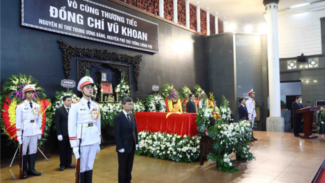 Cử hành trọng thể Lễ viếng, Lễ truy điệu và Lễ an táng đồng chí Vũ Khoan theo nghi thức Lễ tang cấp nhà nước (27/6/2023)