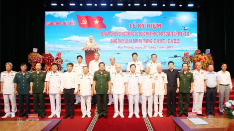 Tôn vinh, tri ân những hi sinh đóng góp của quân, dân trong Chiến công chống Đế quốc Mỹ phong tỏa sông biển miền Bắc (1967-1973) (27/6/2023)