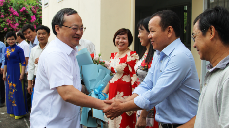 Tổng Giám đốc VOV làm việc tại Đài phát sóng An Nhơn (14/6/2023)