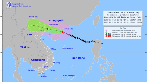 THỜI SỰ 18H CHIỀU 17/7/2023: Bão số 1 giật cấp 15 áp sát bờ biển các tỉnh Quảng Ninh và Hải Phòng