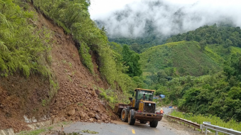 Lai Châu quyết tâm không để giao thông ách tắc trong mùa mưa lũ (28/7/2023)