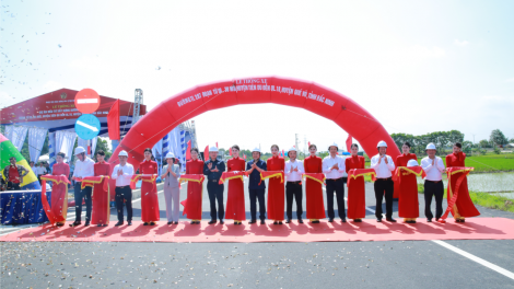 Phó Thủ tướng Trần Hồng Hà dự Lễ thông xe đường tỉnh lộ 287 và lễ khởi công Khu công nghiệp Gia Bình 2, Bắc Ninh (09/7/2023)