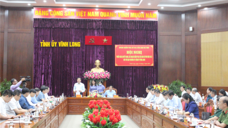 Đoàn kiểm tra của Ban Bí thư triển khai Quyết định, kế hoạch kiểm tra đối với Ban Thường vụ Tỉnh ủy Vĩnh Long (14/7/2023)