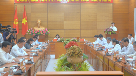 Thường trực Ban Bí thư làm việc với Ban Thường vụ Tỉnh ủy Đồng Tháp (22/7/2023)